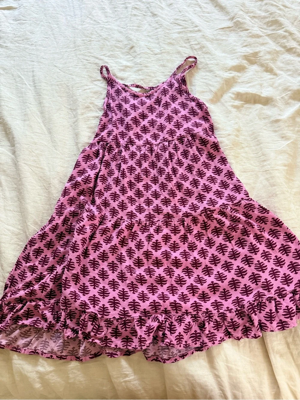 Old Navy Pink Printed Tiered Sundress